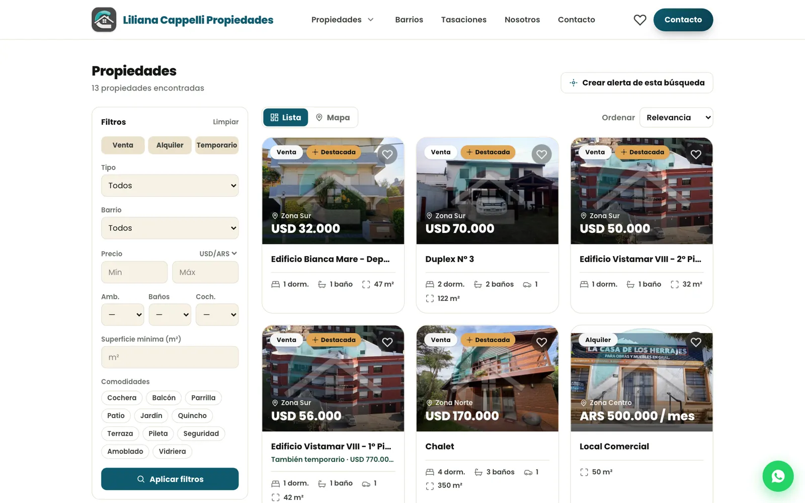 Property listings